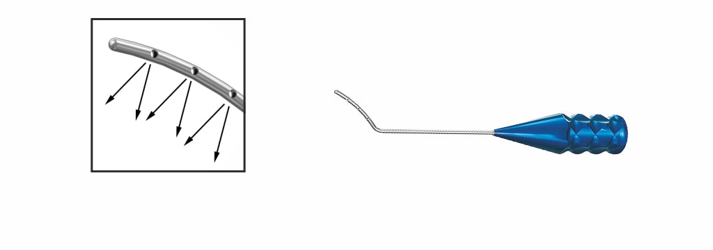 TMC110 Lindstrom LASIK Irrigating Cannula, 25G, 6-Port | TITAN MEDICAL