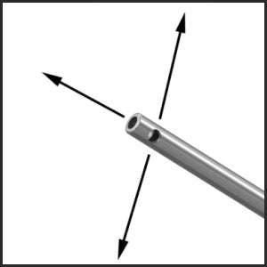 TMC124 Buratto LASIK Irrigating Cannula, 25G, 3-Port tip | TITAN MEDICAL