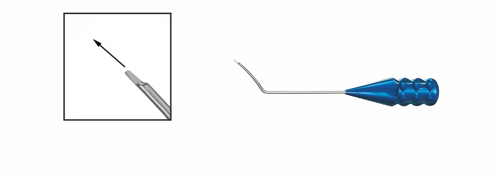 TMC125 Slade LASIK Spatulated Irrigating Cannula, 25G | TITAN MEDICAL