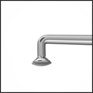 TME101 Greather Iris Retractor Straight Collar Button tip | TITAN MEDICAL INSTRUMENTS