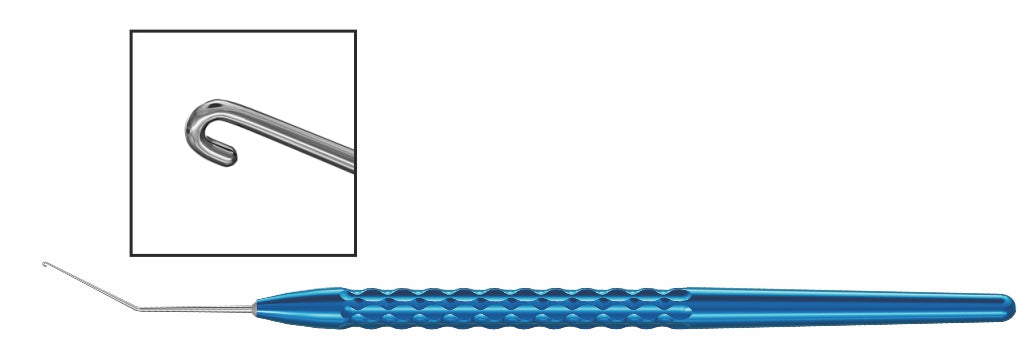TME104 Bonn Iris Micro Hook, Angled | TITAN MEDICAL