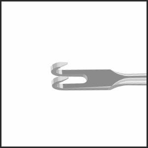 TME114 Double Fixation Hook Small 1.5 MM tip | TITAN MEDICAL