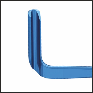 TME135 Wright Grooved Muscle Hook Right, Titanium tip | TITAN MEDICAL