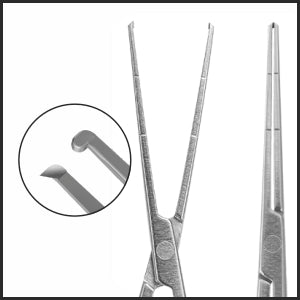 TMF1038 tip Inamura 1.5 Cross Action Capsulorhexis Forceps Curved w/Marks Sharp/Blunt Tips | TITAN MEDICAL