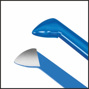 TMF111 Utrata Capsulorhexis Forceps, Grasping Tips, 11mm Curved Shafts, 102mm, Titanium tips | TITAN MEDICAL