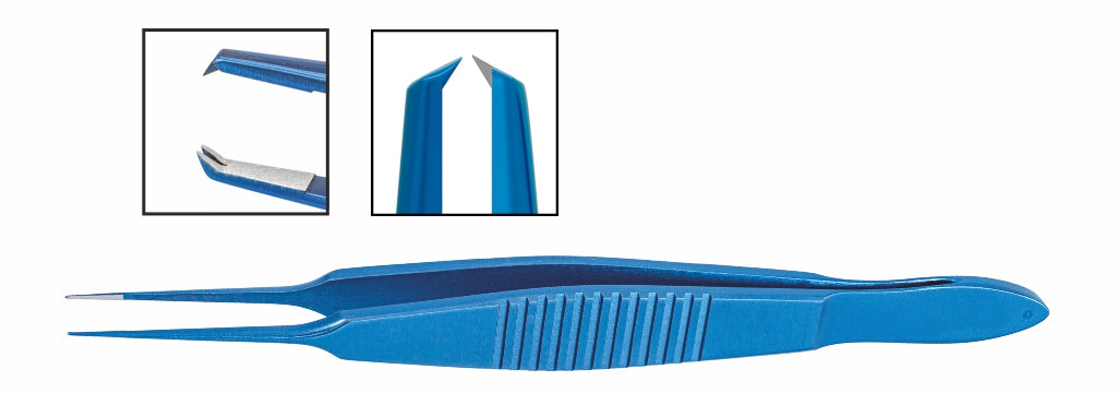 TMF415 Castroviejo Suturing Forceps 1x2 0.5mm Straight, Titanium | TITAN MEDICAL