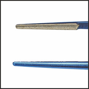 TMF541 Tying Forceps, 0.5mm Tip, 6mm V-Groove Platform, Straight, 105mm, Titanium