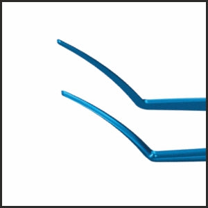 TMF919 Mendez LASIK Multipurpose Forceps, Curved, Titanium tip | TITAN MEDICAL