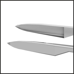 TMF944 Akahoshi Universal II Prechopper Forceps Straight, Stainless Steel tip | TITAN MEDICAL