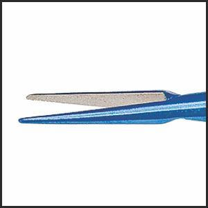 TMH106 Castroviejo Needle Holder, Straight 0.4mm Tip, 11mm Jaw, 125mm, Titanium tip | TITAN MEDICAL