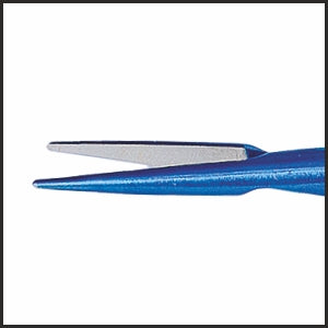 TMH118 Castroviejo Needle Holder, Straight 0.4mm Tip, 11mm Jaw, 135mm, Titanium tip | TITAN MEDICAL