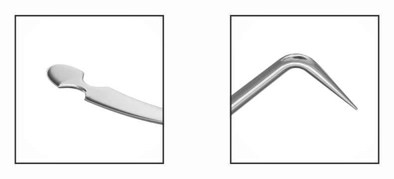 TMK213 Quick Phaco Chopper & Koch Notched Nucleus Spatula, Double-Ended both tips | TITAN MEDICAL