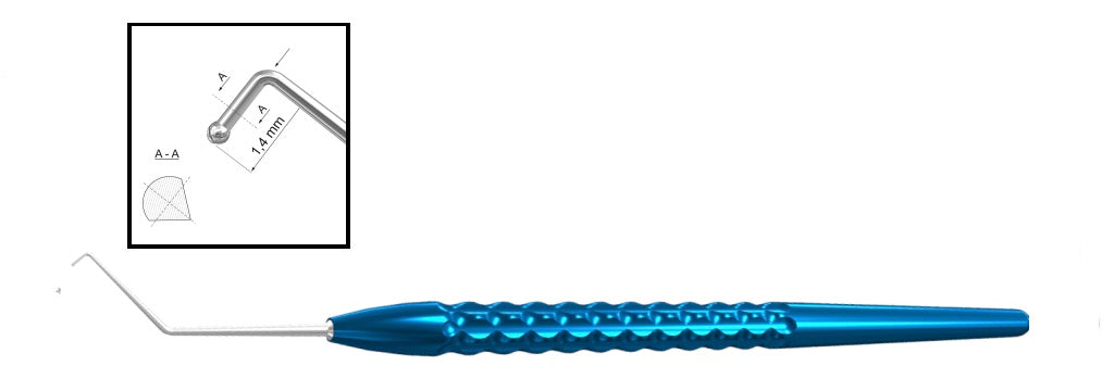 TMK802 Ball Tip Phaco Chopper – Inferior Cut | TITAN MEDICAL