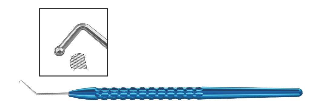 TMK812 Ball Tip Phaco Chopper Long – Downward Cut | TITAN MEDICAL