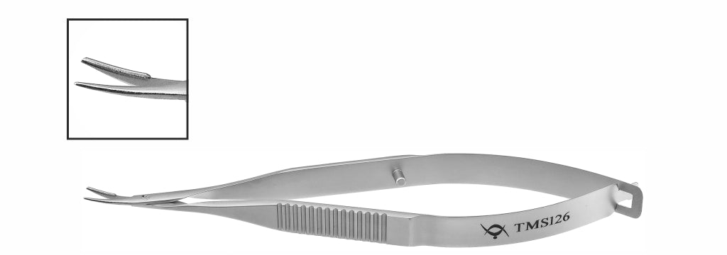 TMS125 Holland Spatulated DALK Scissors Left | TITAN MEDICAL