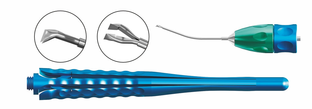 TMV102 Fine-Ikeda MICS Capsulorhexis Forceps 23 Gauge set | TITAN MEDICAL