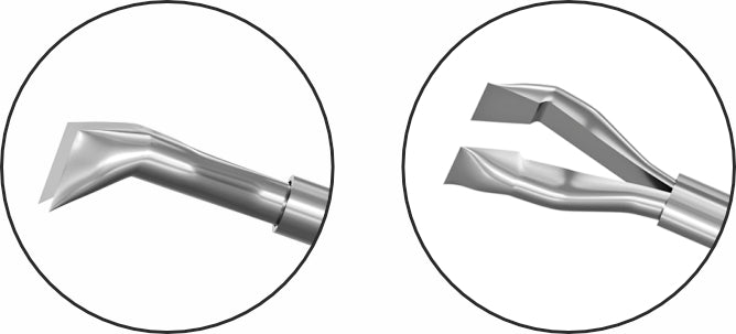 TMV102 Fine-Ikeda MICS Capsulorhexis Forceps 23 Gauge tip | TITAN MEDICAL