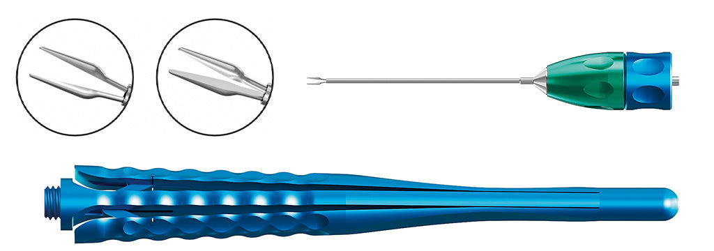TMV111 Grasping Forceps Smooth Straight 20G | TITAN MEDICAL