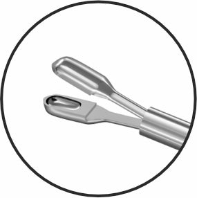 TMV144 19G Foreign Body Removal Forceps working part 2 | TITAN MEDICAL INSTRUMENTS