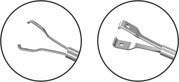 TMV148 20G Forceps for Large Foreign Body working parts | TITAN MEDICAL