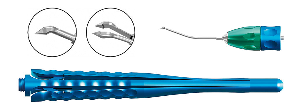 TMV556 Shuhaev Micro Incision Capsulorhexis Forceps 23 Gauge set | TITAN MEDICAL