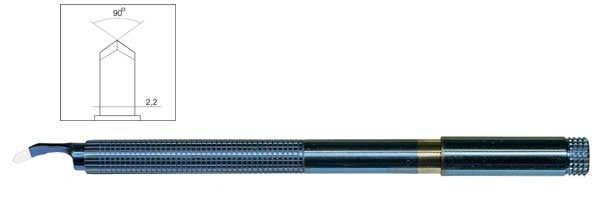 TDK102 Angled 2.2 mm Phaco Diamond Knife - Titan Medical Instruments