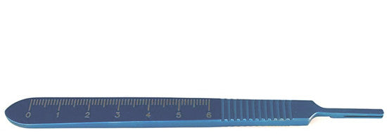 TMB106 Parker Scalpel Blade Holder w/Ruler, Stainless Steel - Titan Medical Instruments