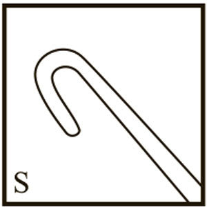 TME104 Bonn Iris Micro Hook, Angled - Titan Medical Instruments