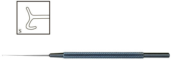 TME105 Rentsch Boat Hook Lens Manipulator Straight - Titan Medical Instruments