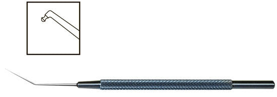TME115 IOL Manipulation Hook Angled - Titan Medical Instruments