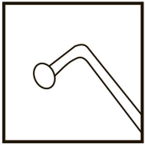 TME118 Escaf Nucleus Sustainer Angled - Titan Medical Instruments