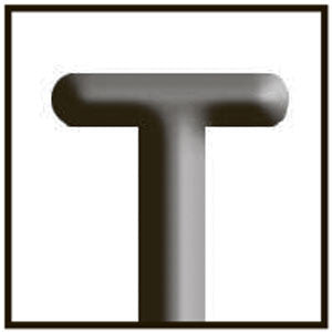 TME132 DSAEK Stripper T-Shaped Hook - Titan Medical Instruments