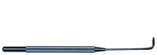 TME134 Wright Grooved Muscle Hook Left, Titanium - Titan Medical Instruments