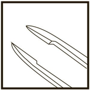 TMF131 ANTERIOR CHAMBER FORCEPS ANGLED, TITANIUM - Titan Medical Instruments