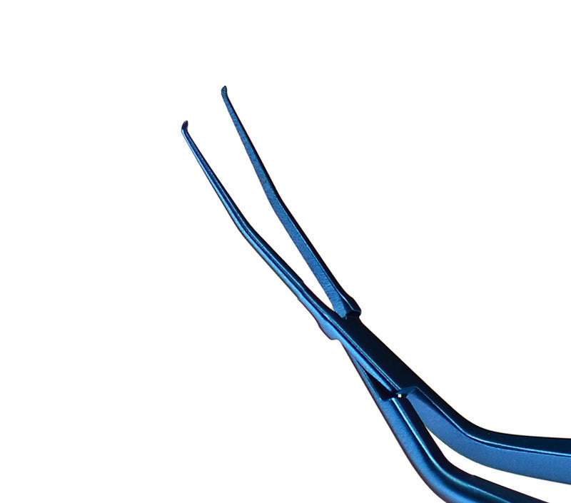 Delicate Cross-Action DMEK Forceps Curved Up TMF133