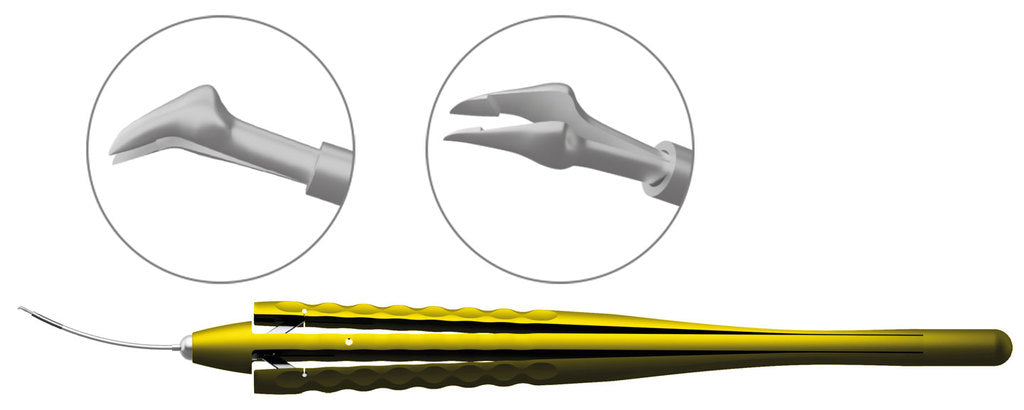 TMF142 Ikeda MICS Capsulorhexis Forceps 23 Gauge | TITAN MEDICAL INSTRUMENTS
