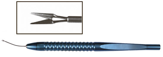 TMF146 23G MICS Capsulotomy Scissors Curved - Titan Medical Instruments