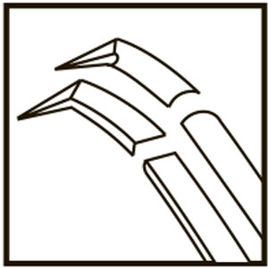 TMF162 Inamura 1.8 Cross Action Capsulorhexis Forceps Curved w/Marks, Titanium - Titan Medical Instruments