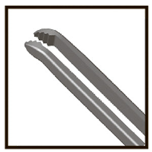 TMF169 Inamura 1.8 Cross Action Capsulorhexis Forceps Straight w/Marks, Titanium - Titan Medical Instruments