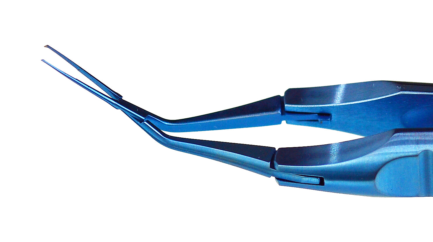 TMF187 Inamura 1.5 Cross Action Capsulorhexis Forceps Straight w/Marks, Titanium - Titan Medical Instruments