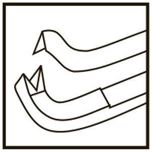 TMF204 Troutman-Barraquer Corneal Utility Forceps 0.12mm 90° (Colibri), Titanium - Titan Medical Instruments