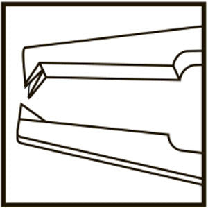 TMF408 Castroviejo Corneal Suturing Forceps 1x2 0.12mm 90° Straight, Titanium - Titan Medical Instruments