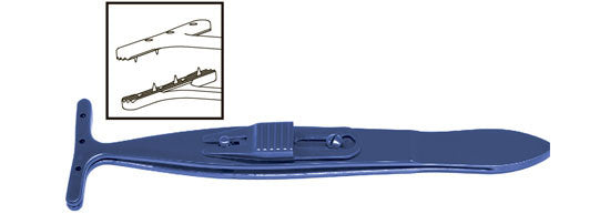 TMF490 Putterman Mullers Muscle Conjunctival Resection Ptosis Clamp, Titanium - Titan Medical Instruments