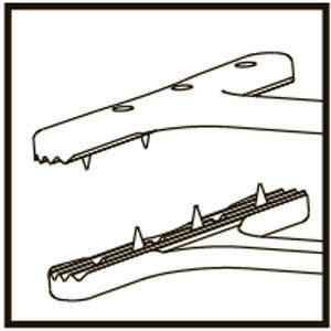 TMF490 Putterman Mullers Muscle Conjunctival Resection Ptosis Clamp, Titanium - Titan Medical Instruments