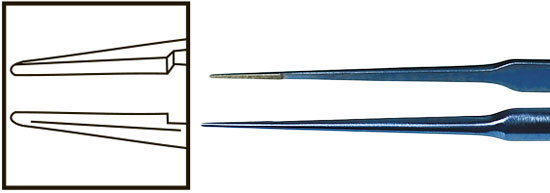 TMF562 Girard Tying Forceps Tips 0.3mm Straight, Titanium