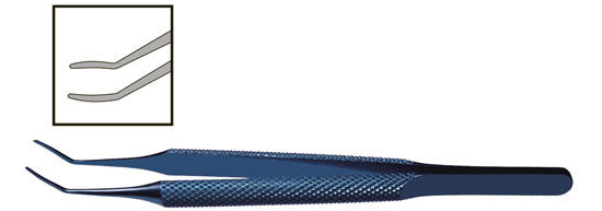 TMF704 Burrato Insertion Lens Forceps, Titanium - Titan Medical Instruments