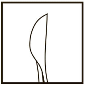 TMF945 Akahoshi Combo Prechopper Forceps Straight Stainless Steel tip drawing | TITAN MEDICAL