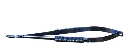 TMH109 Barraquer Needle Holder Curved, Titanium - Titan Medical Instruments