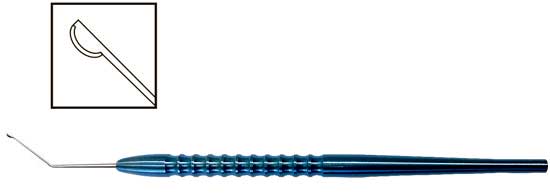 TMK104 Drysdale Nucleus Crushing Knife Manipulator Angled - Titan Medical Instruments