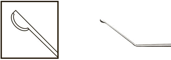 TMK104 Drysdale Nucleus Crushing Knife Manipulator Angled - Titan Medical Instruments